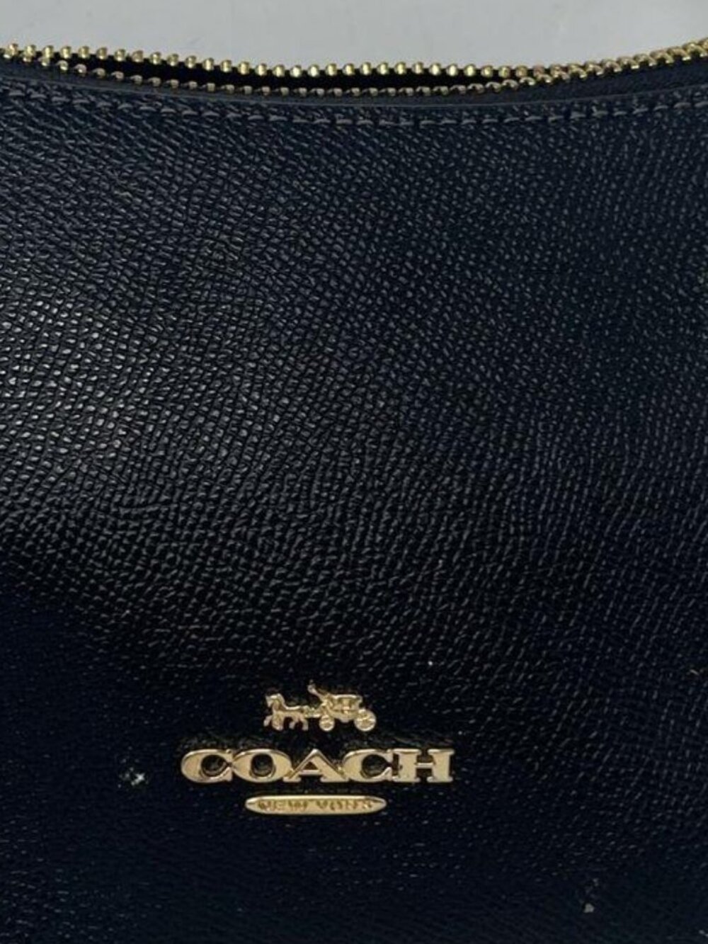 Coach Women's Black Charm Adjustable Strap Shoulder Crossbody Purse